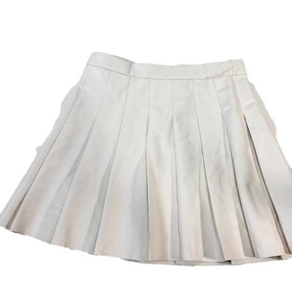 Aritzia Dresses & Skirts - Sunday Best White Faux Leather Skirt